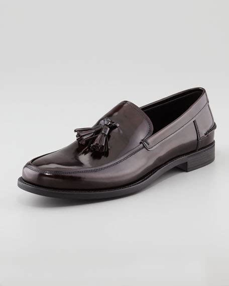 prada tassel loafer red|Prada Spazzolato Tassel Loafer, Red Brown .